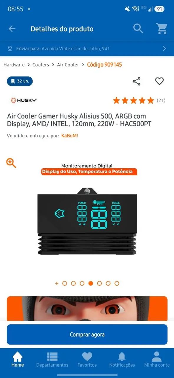 Air cooler Alissios 500 120mm - Foto 4