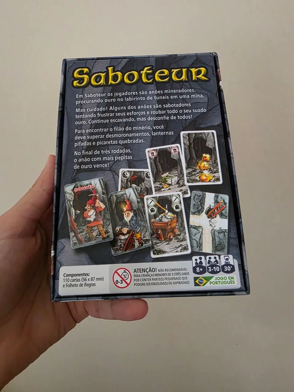 Saboteur - Jogo de Cartas / Tabuleiro - PaperGames - Foto 3