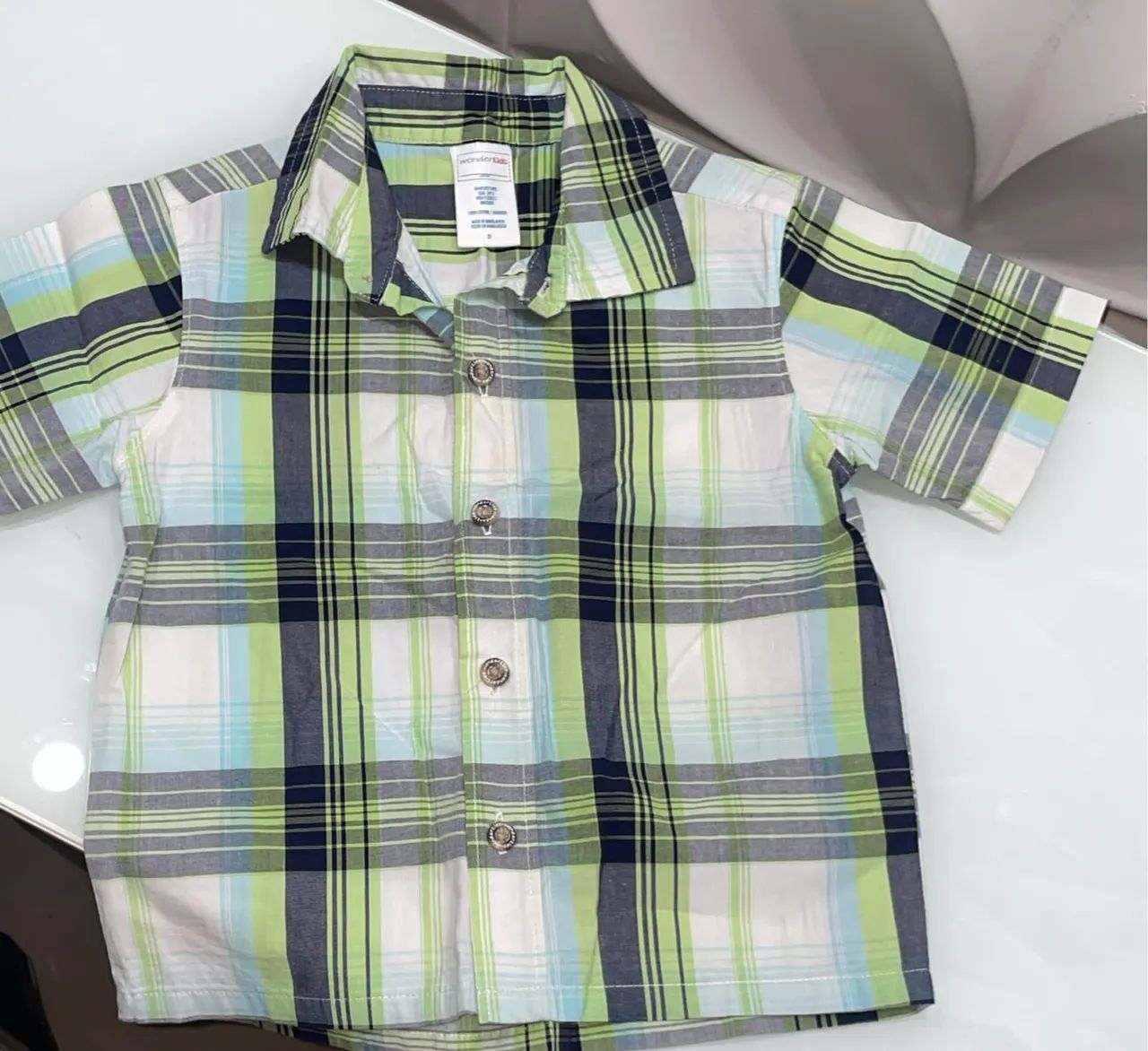 Camisa Xadrez Importada - 2 anos. Nova!