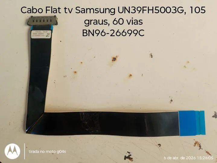 Cabo Flat tv Samsung Uan39FH5003G