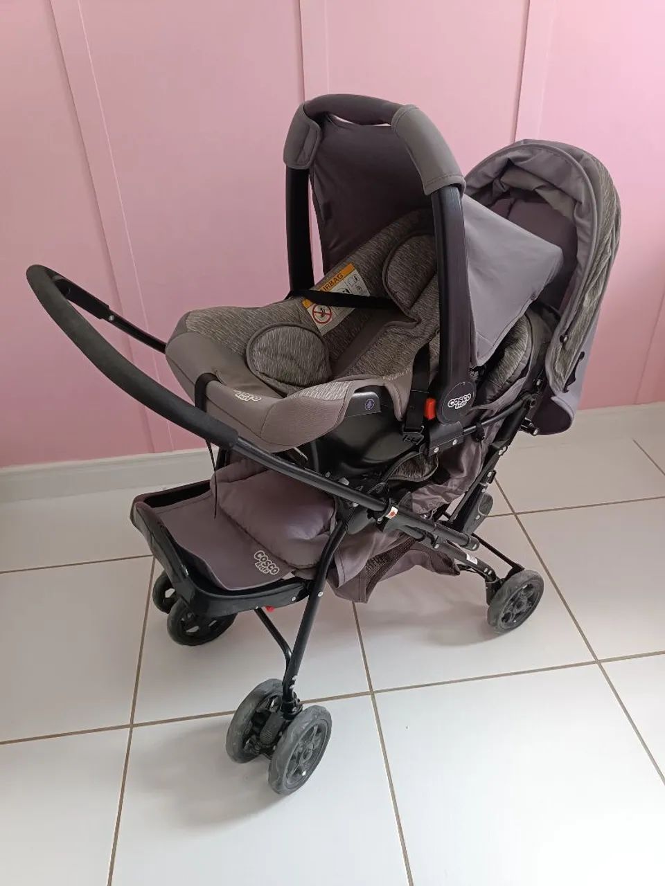 Carrinho de bebê + bebê conforto - Foto 4