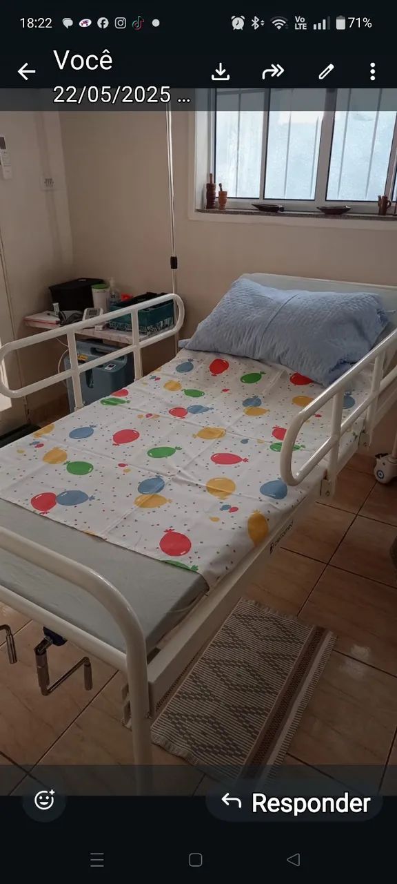 Cama hospitalar dx2 manivelas  - Foto 2