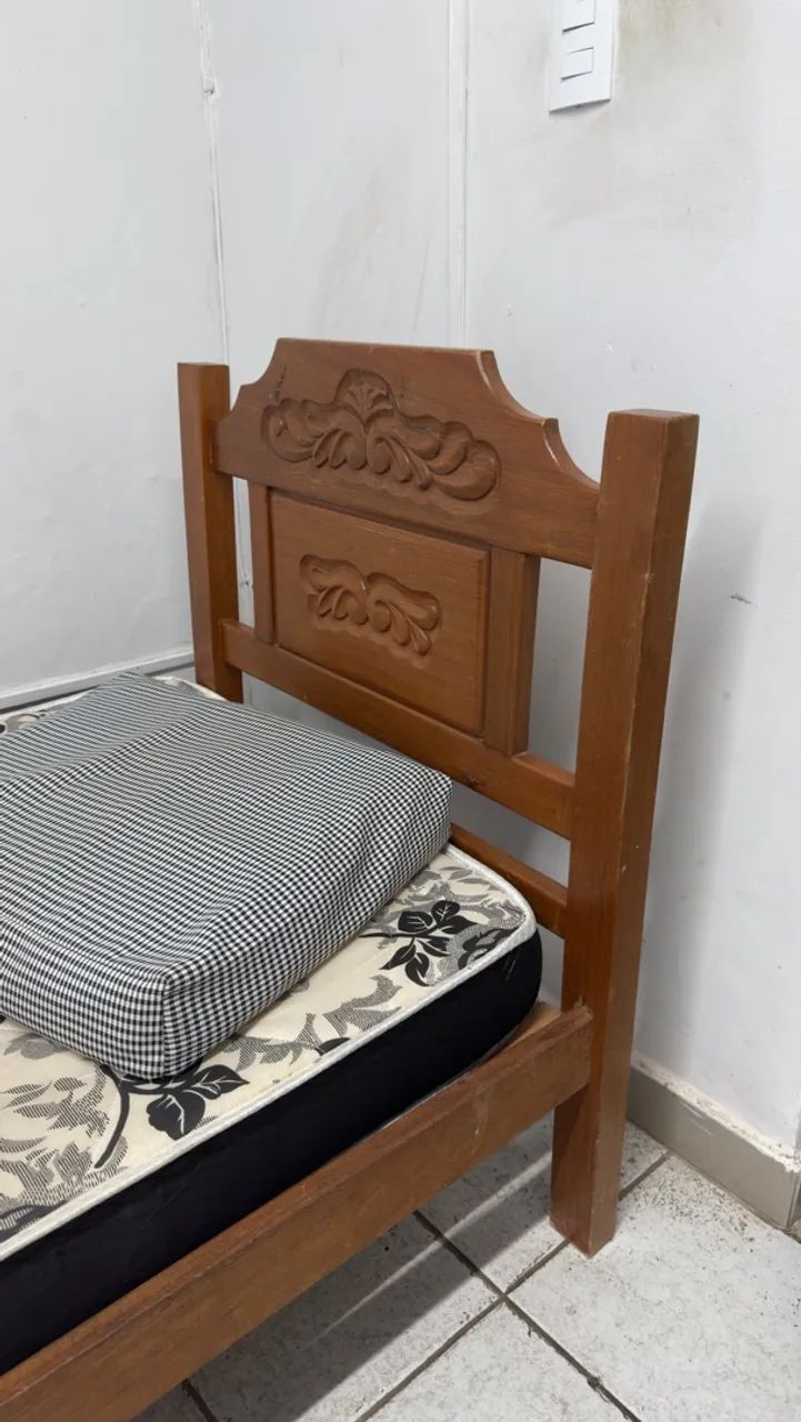 CAMA DE MADEIRA SOLTEIRO - Foto 4