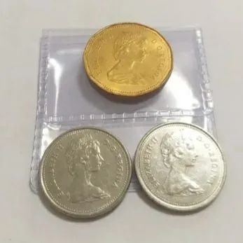 MOEDAS DO CANADÁ, 1982, 1984, 1987. - Foto 2