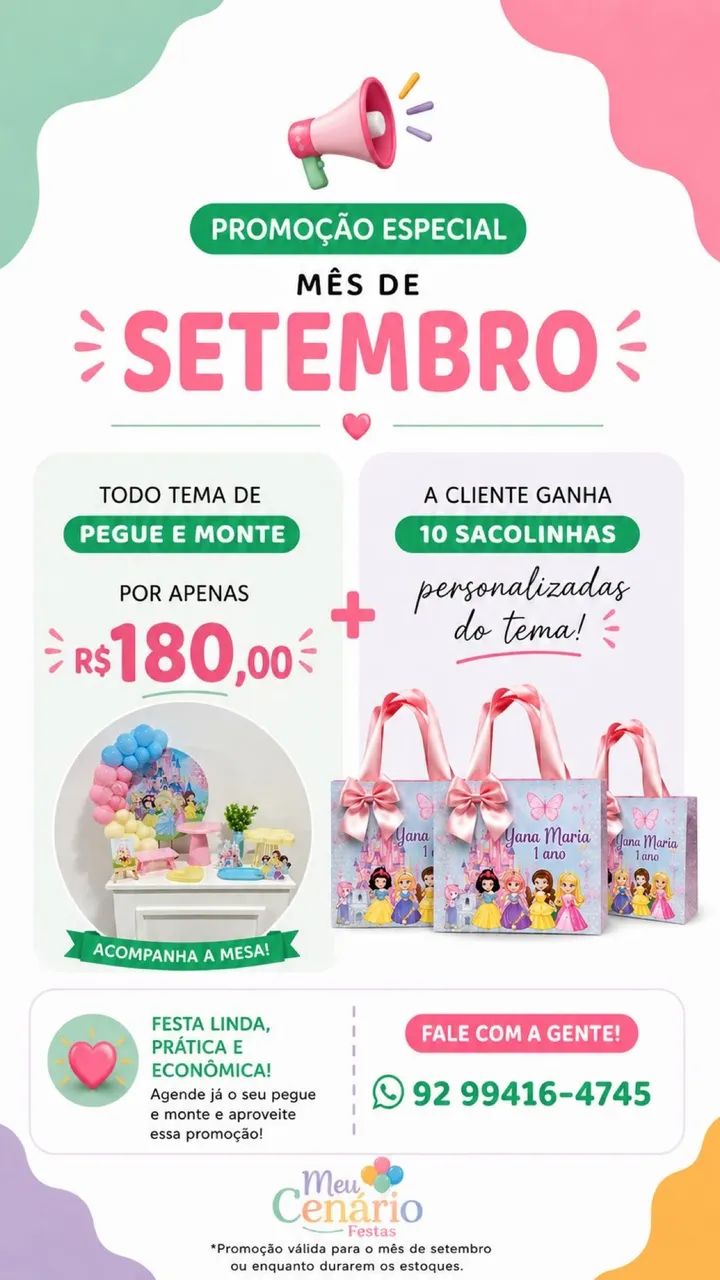 Promoção - pegue e monte