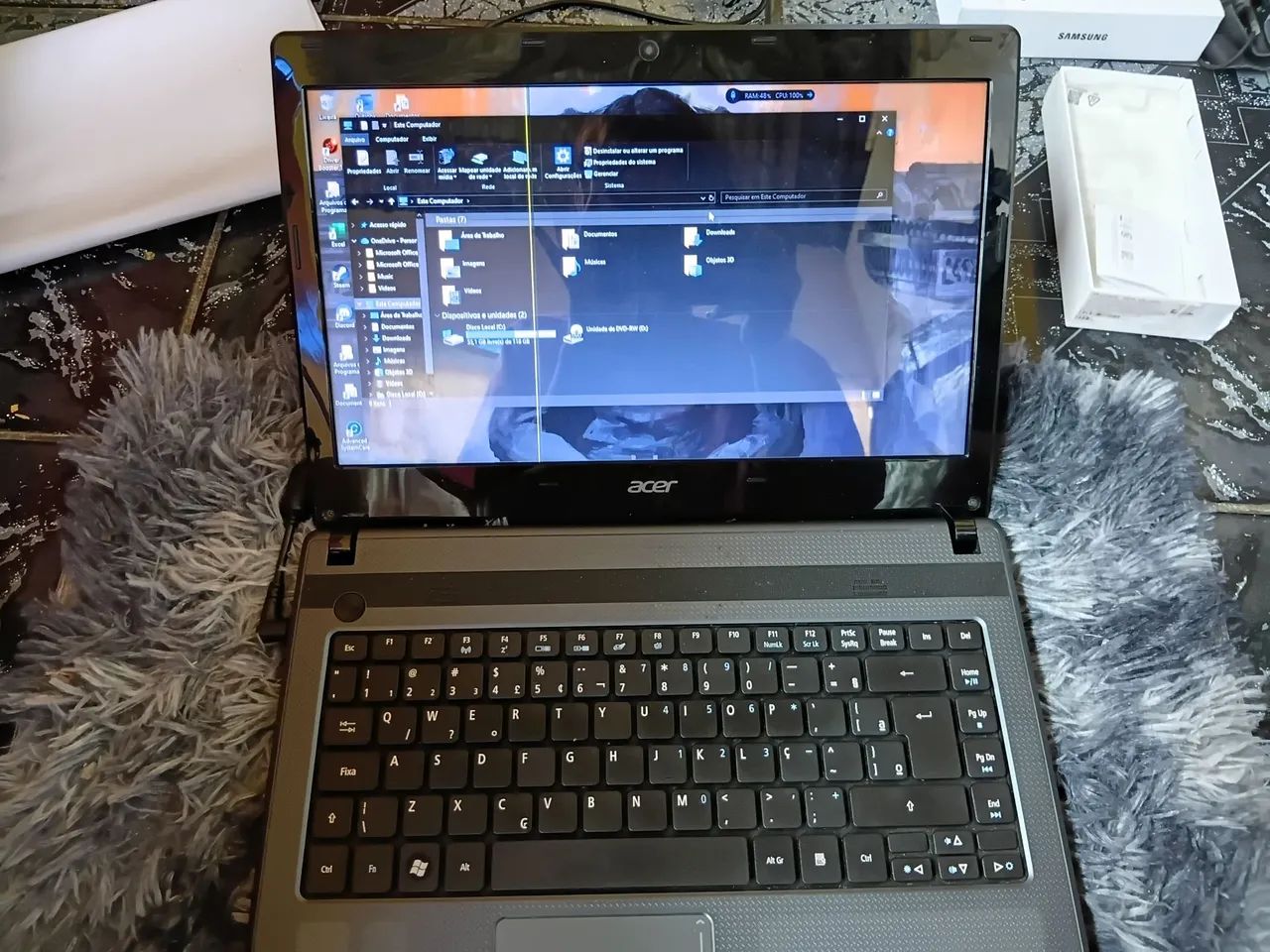 vendo notebook acer aspire 4349 - Foto 2