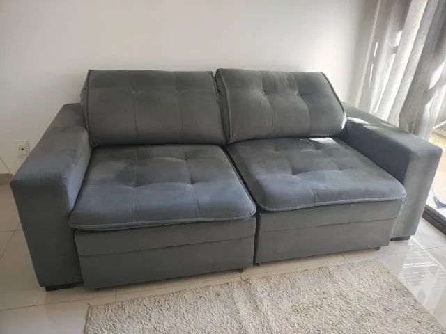 Sofá Retrátil Semi Novo - Perfeito Estado