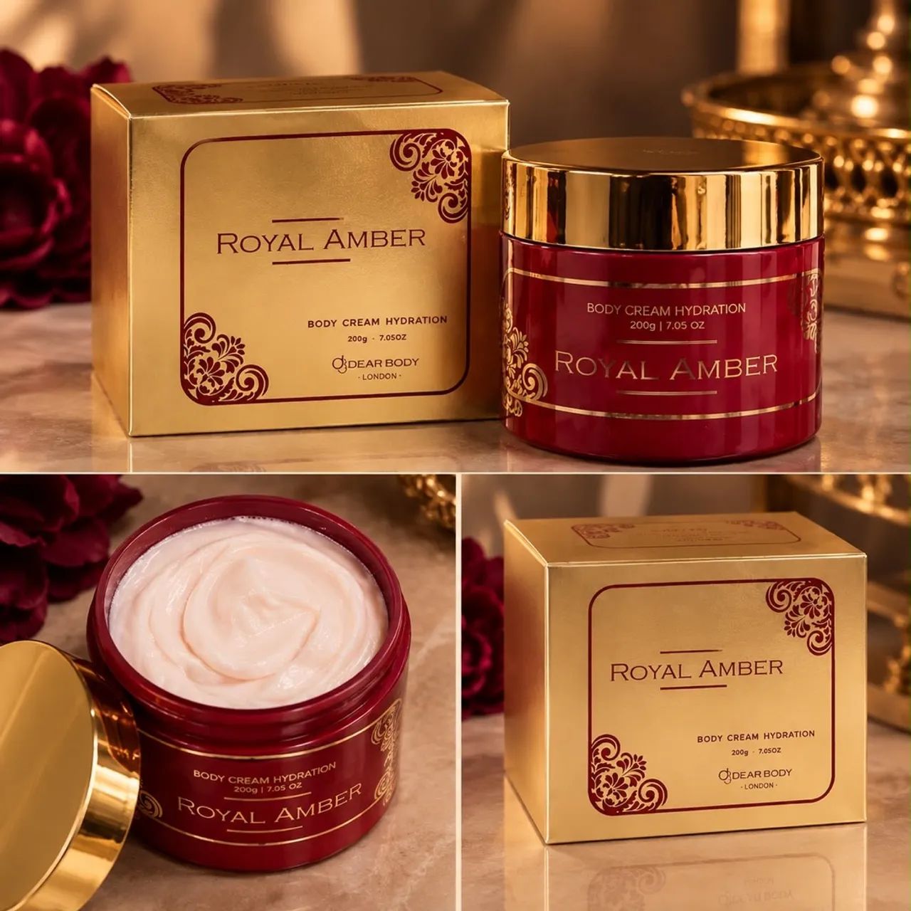 Pasta Hidratante Royal Amber 200g - Hidratação Profunda e Perfume Sofisticado - Foto 2