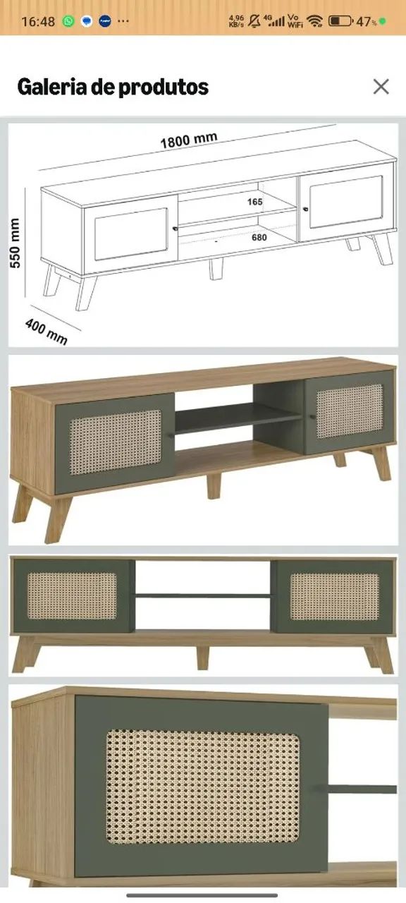 Rack até 75" na caixa novo - Foto 3