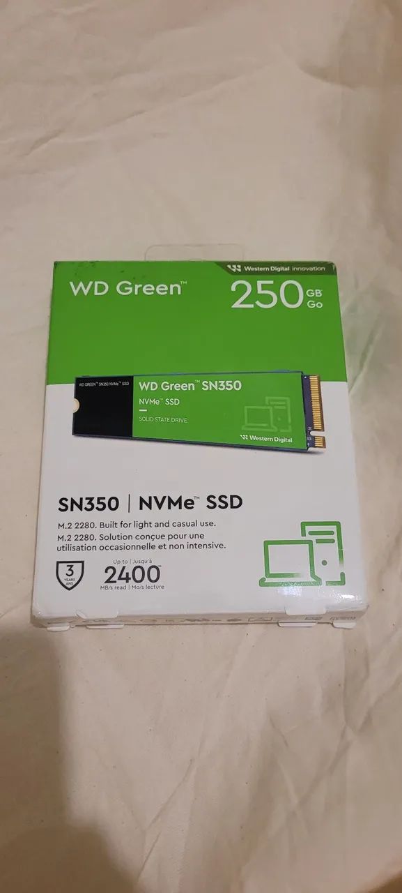 Ssd nvme WD 250gb