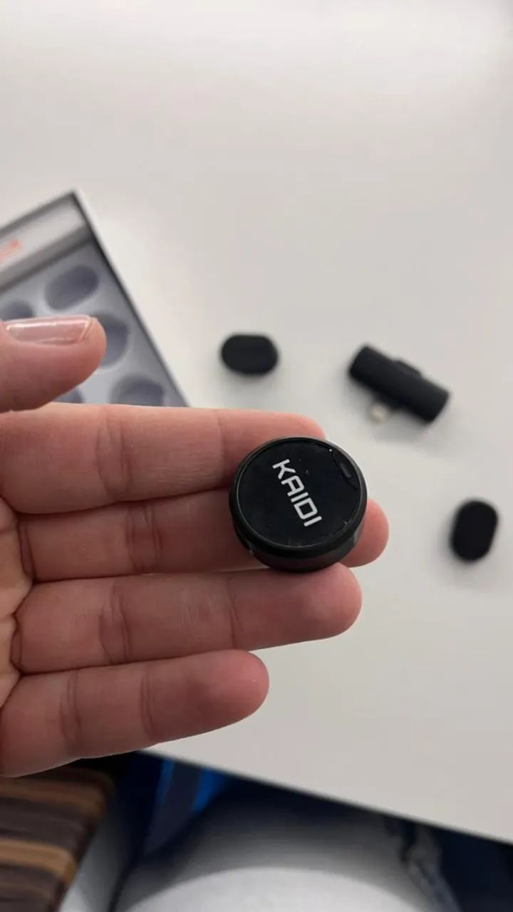 Microfone Bluetooth KAIDI semi novo  - Foto 4