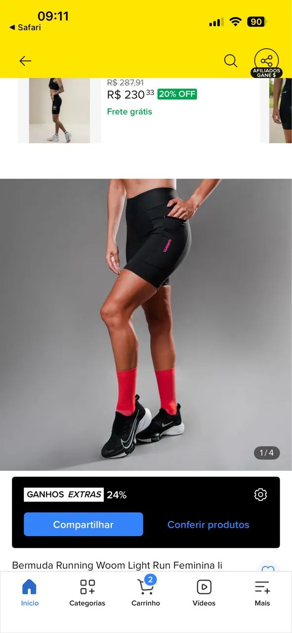 Bermuda Running Woom - M - Foto 5