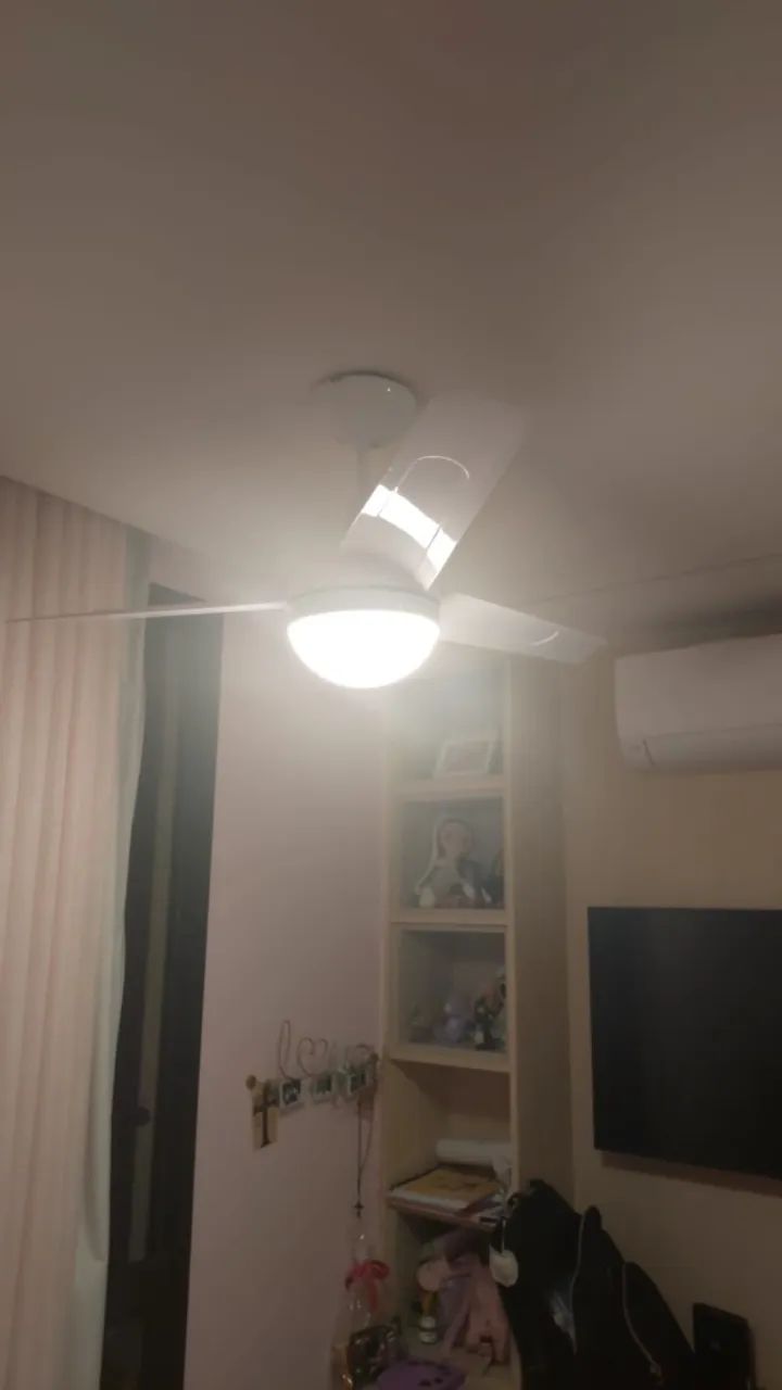 Ventilador de teto Arno Alivio VX30, branco, 220 Volts, com Dimmer