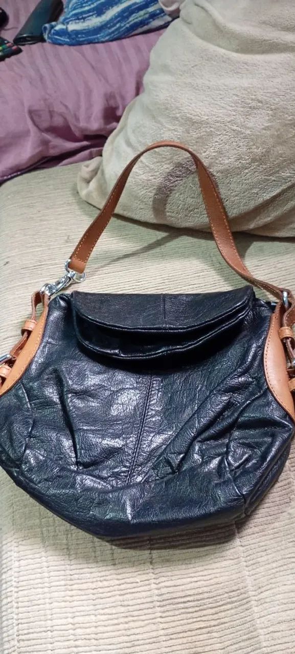 Bolsa em couro tamanho médio  - Foto 2