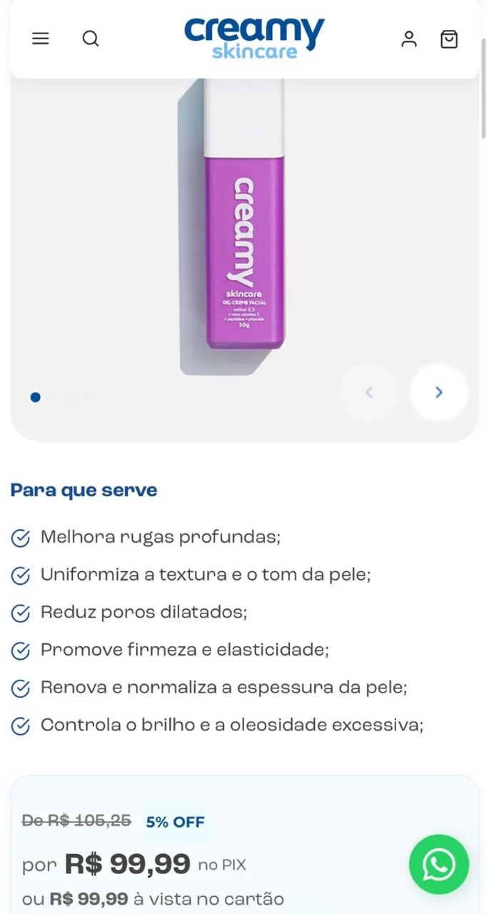 1 Creamy Retinol  1 Creamy Antiacne  - Foto 2