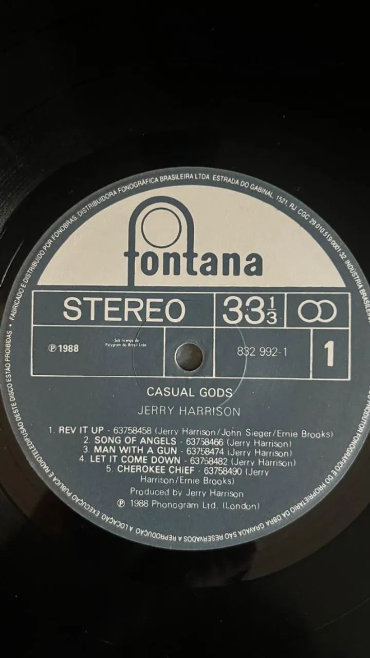 LP Vinil Jerry Harrison - Casual Gods (Talking Heads) - Foto 5