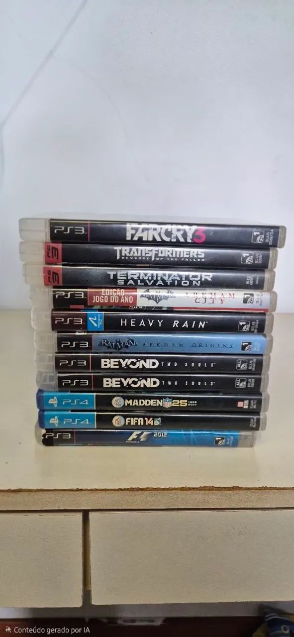 Jogos de PS3 e PS4 