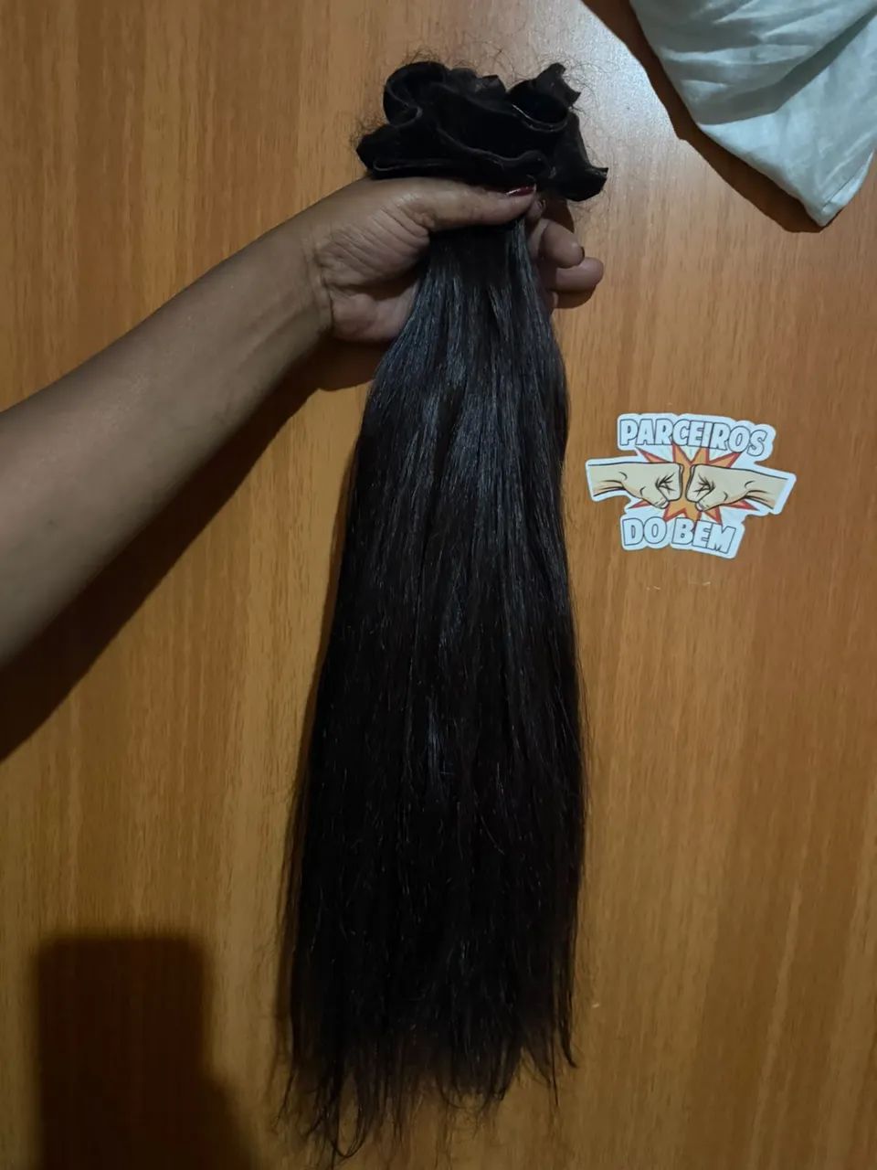 Aplique mega hair 60 cm 250gramqs  - Foto 4