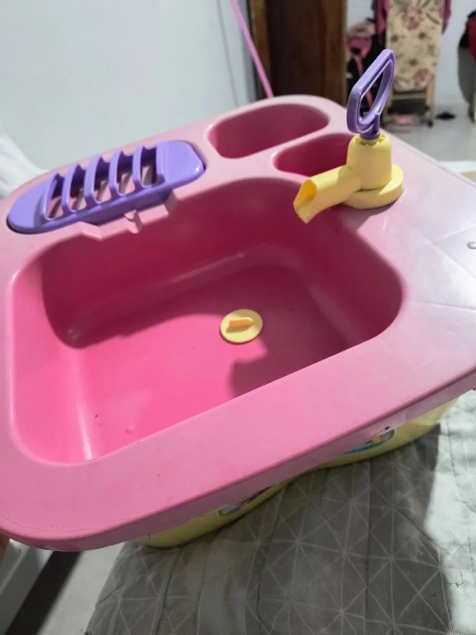 Pia brinquedo lava louça de verdade  - Foto 2