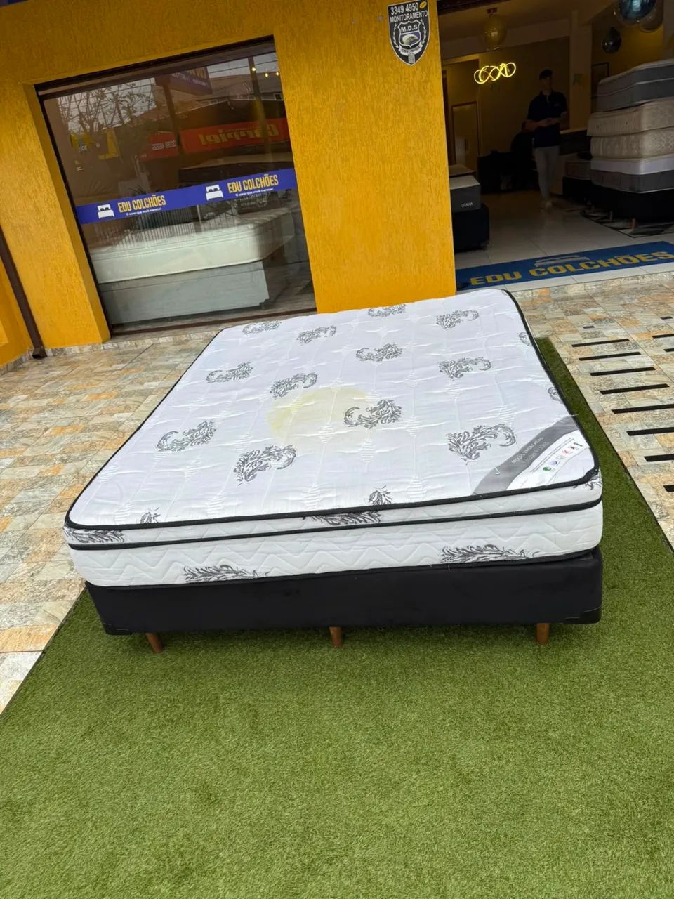Cama box Queen ORTOBOM USADA TOP - ENTREGO  - Foto 2