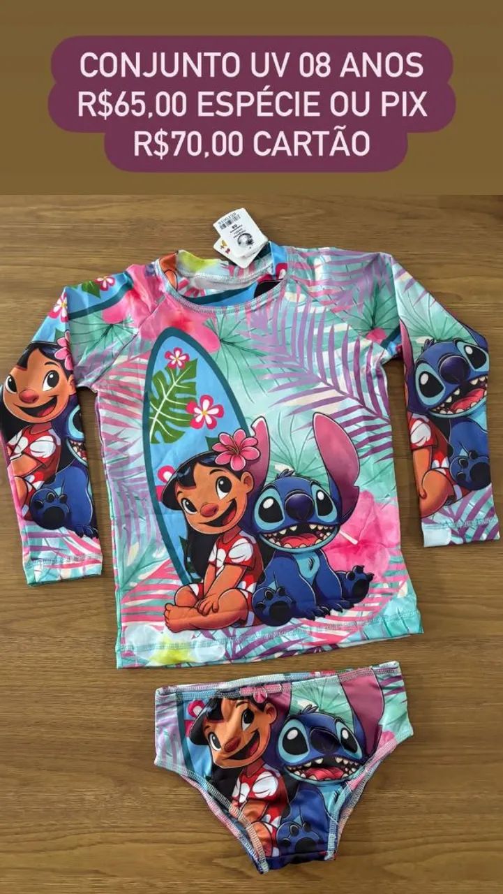 Biquíni infantil do stich