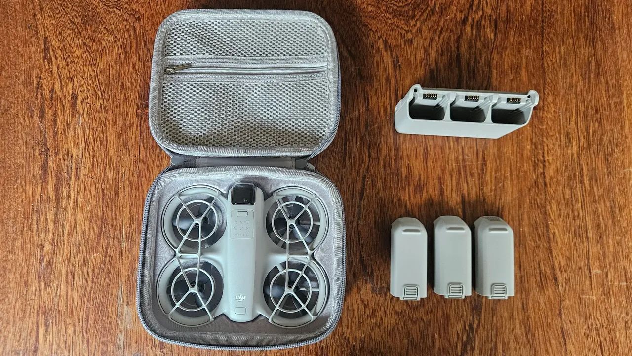 DJI Neo Pouquíssimo Uso + 3 Baterias + Hub + Case | Excelente Estado - Foto 2