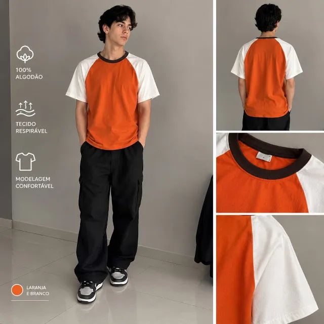 kit 4 camisetas - Foto 4