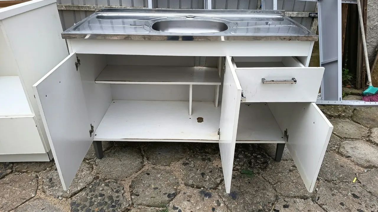 BALCÃO COM PIA INOX  - Foto 2