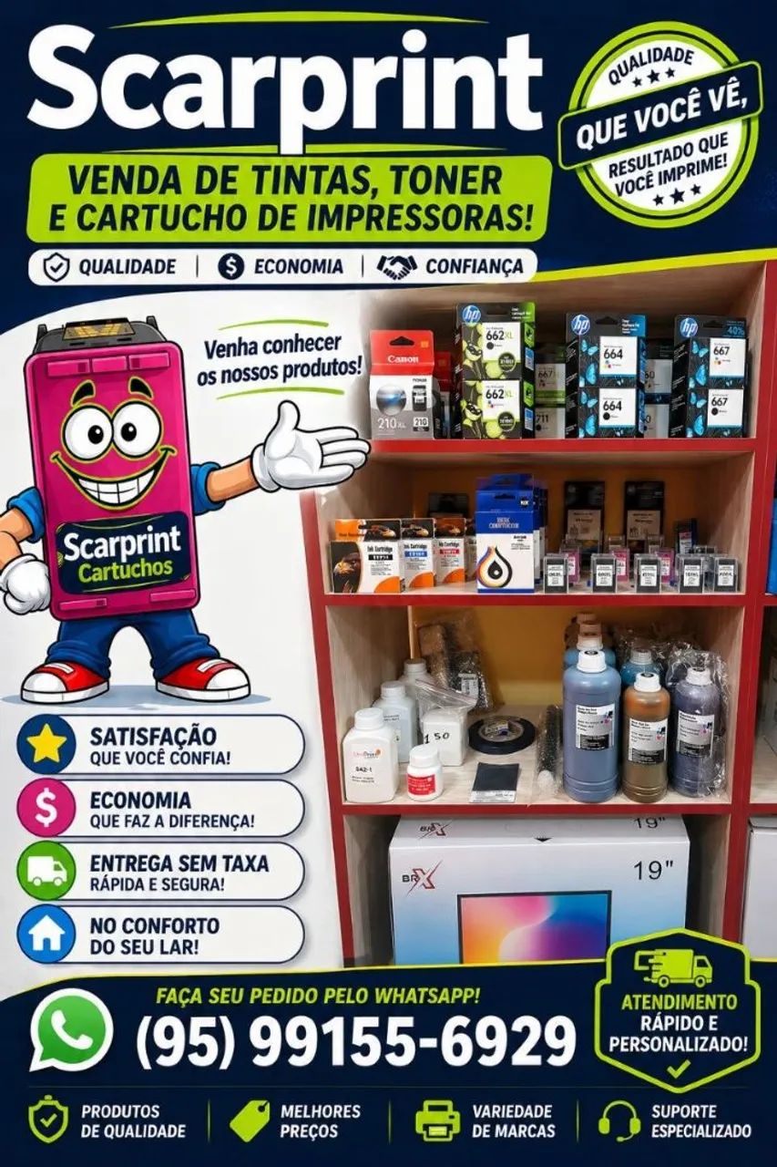 Scarprint venda de tintas toner e cartuchos de impressoras  - Foto 2
