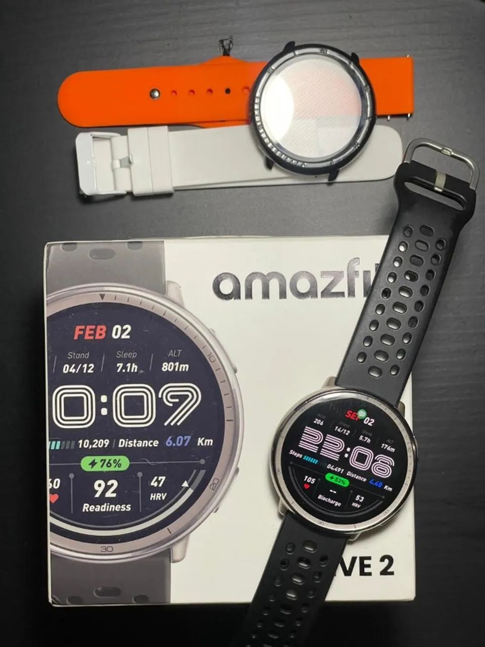 Smartwatch Amazfit Active 2 Round 44 mm Preto com GPS e Alexa - Foto 3
