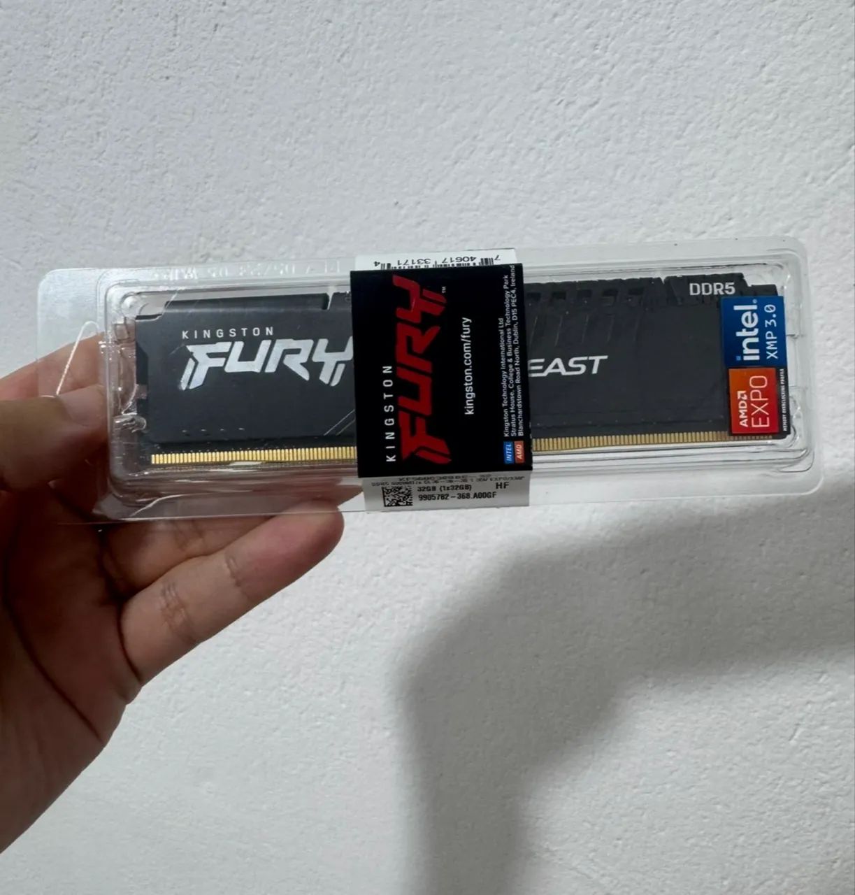 Memória RAM DDR5 kingston Fury 32GB 6000mhz  