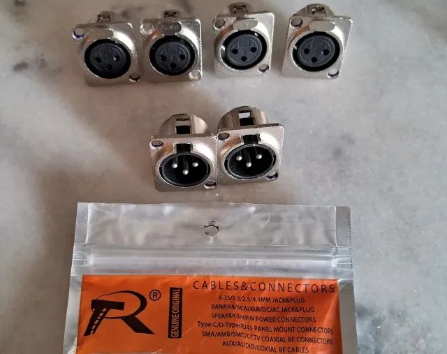 Xlr 4 Pinos + XLR 3 pinos + Chaves De Onda 3t3p + Knobs. - Foto 4