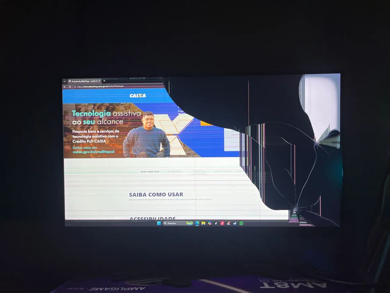 Monitor Pichau Athen V2L 22? Full HD Com Defeito - Liga Normalmente - Foto 5