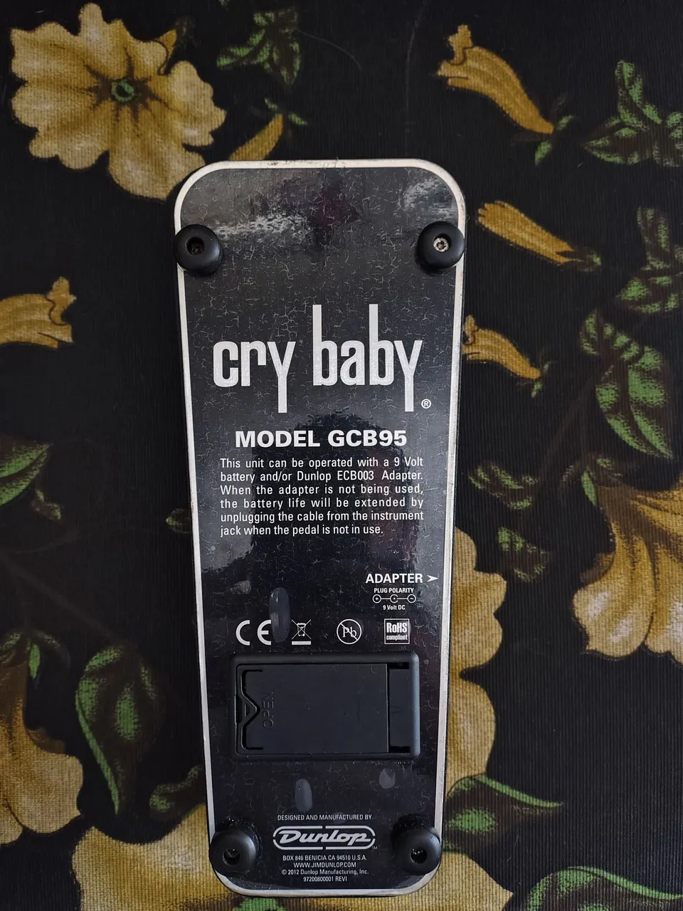Pedal Efeito Guitarra Cry Baby Gcb95 Jim Dunlop Standard Wah