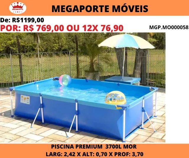 Piscina 3700L Standard Premium Mor