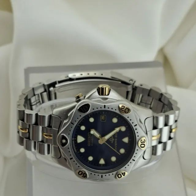 Relógio Seiko Kinetic Diver´s Mod 5M22 - 6A95 Japan - Foto 4