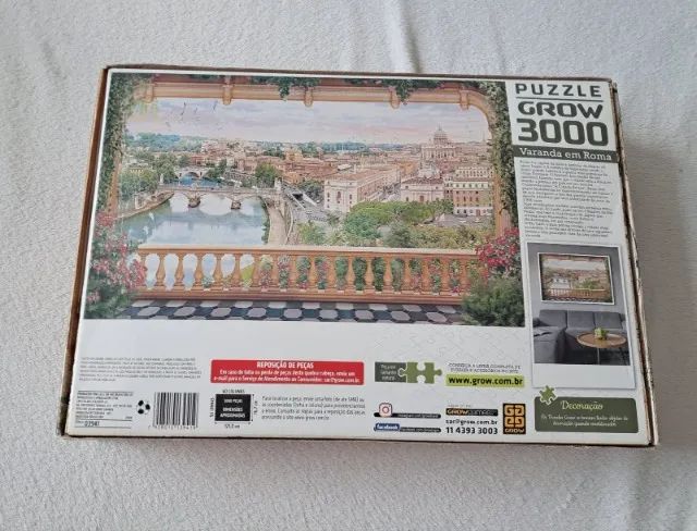 Quebra-cabeça Grow Varanda em Roma 3941 de 3000 peças - Foto 3