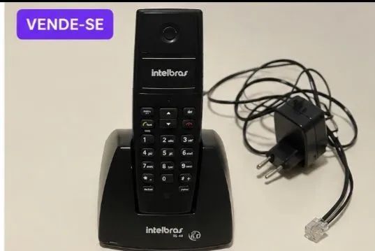 Telefone sem Fio Intelbras TS 40 com Base e Fonte