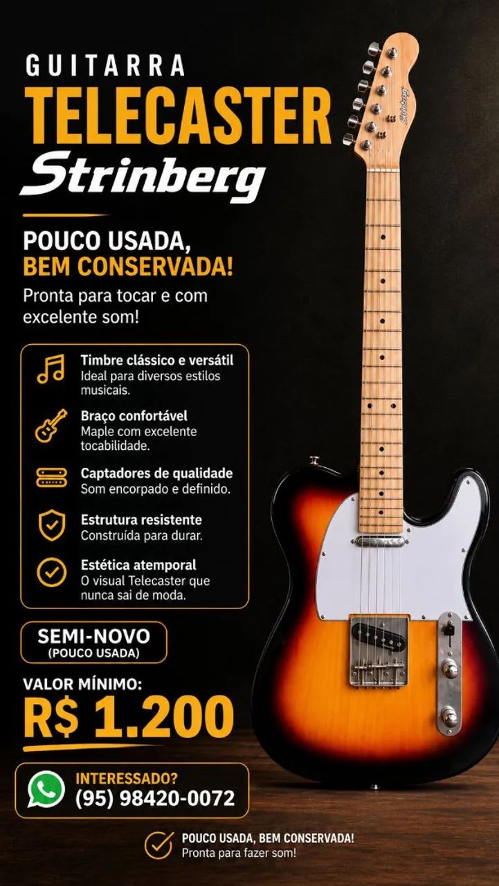 Guitarra Telecaster Strinberg 