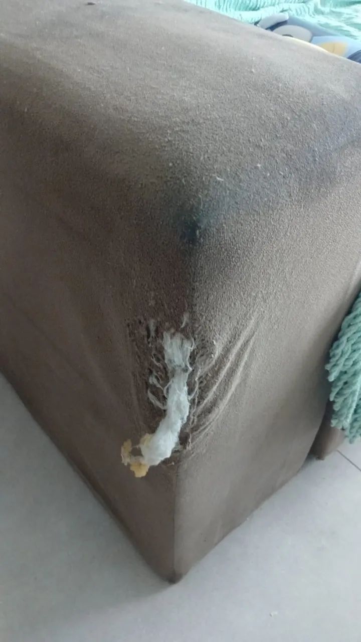 Doação sofá marrom - Foto 3