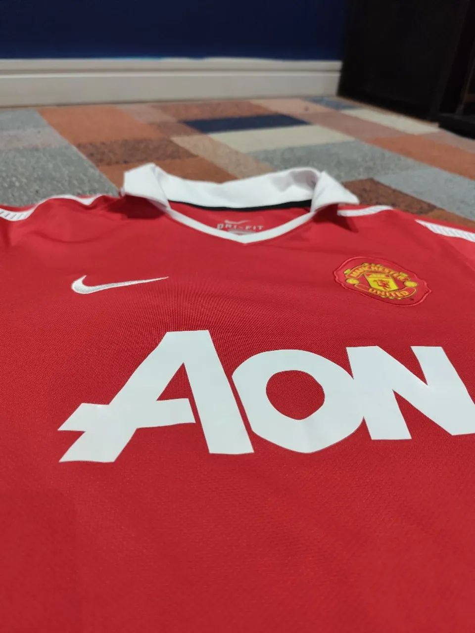 Camisa oficial Manchester United home (2010/2011) - tamanho G - Foto 3