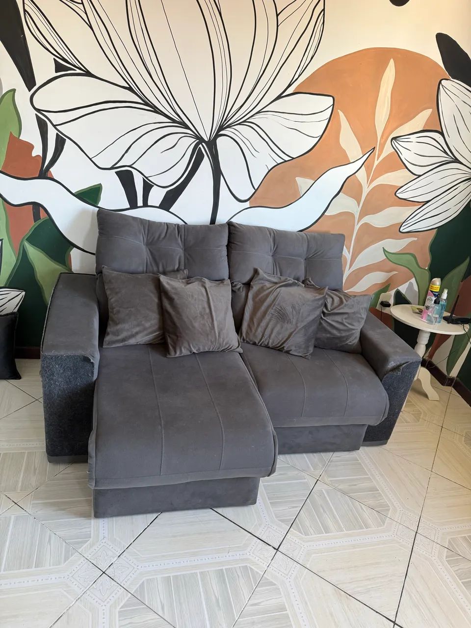 Sofá retrátil 3 lugares 65581374720130123