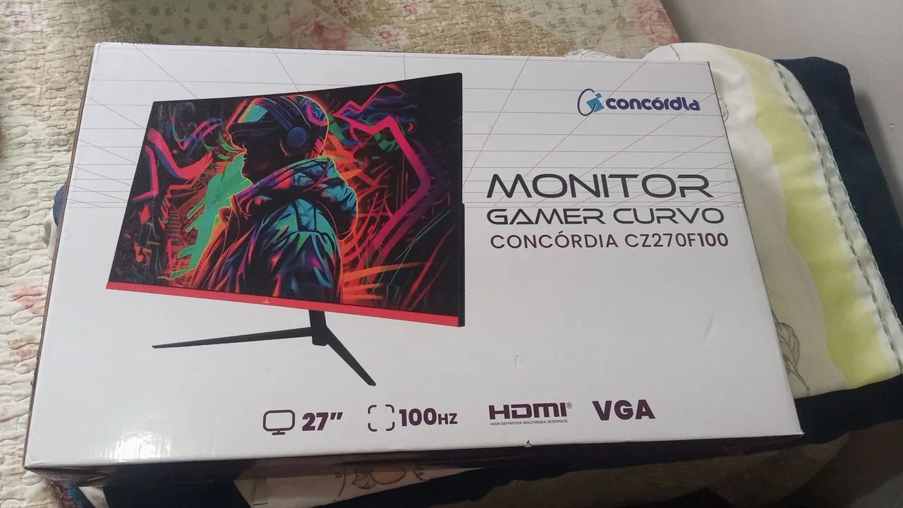 MONITOR GAMER CONC ÓRDIA 24 POLEGADAS 100HZ (SEMINOVO) - Foto 2