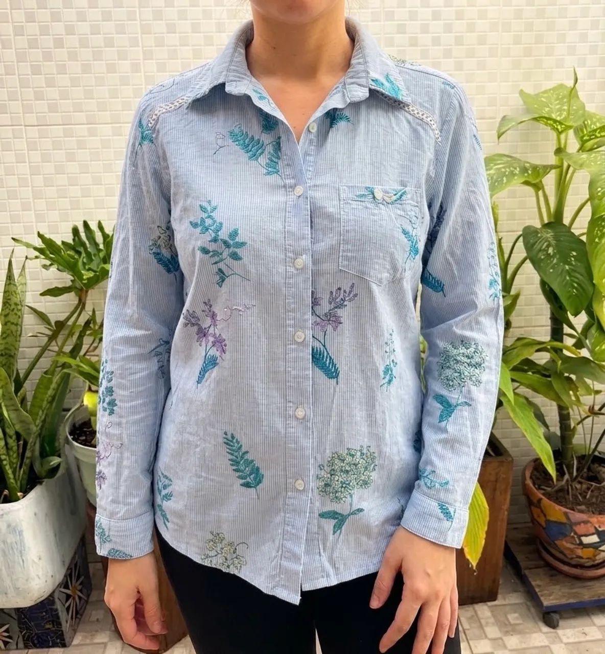 Camisa social feminina M