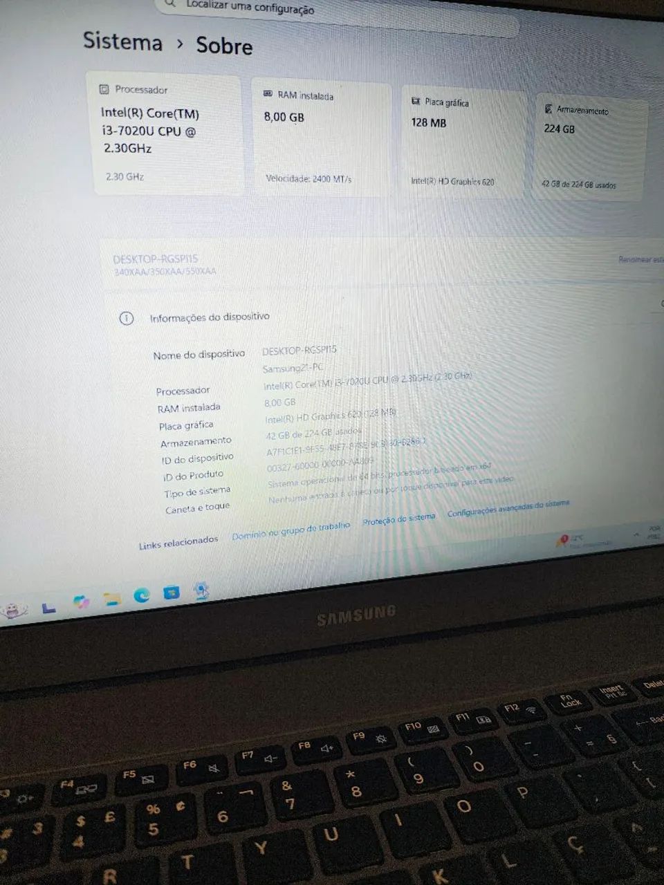Vendo Notebook Samsung NP350XAA - Cinza - zerado - Foto 3