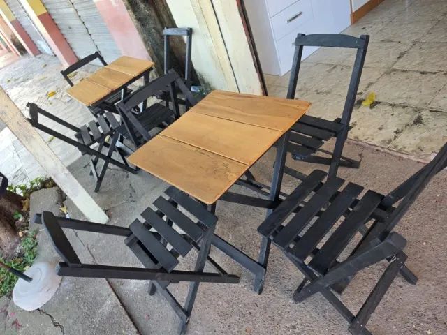 JOGO DE MESA 4 CADEIRAS NOVO