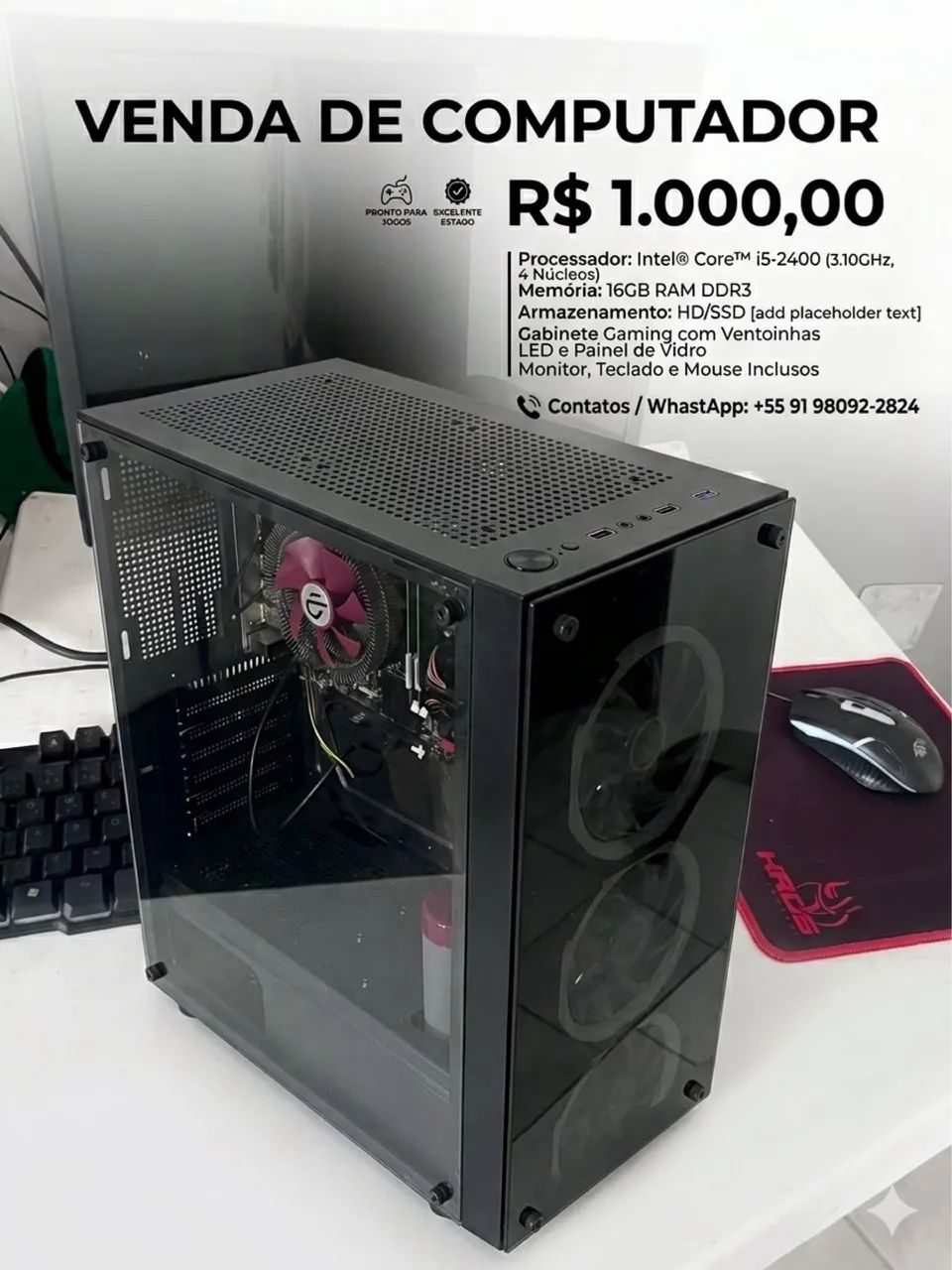 Vendo computador Intel core i5