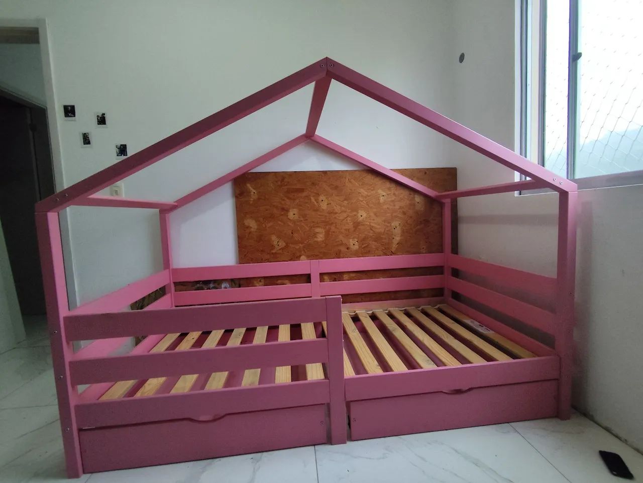 Cama montessoriana solteiro Rosa  - Foto 3