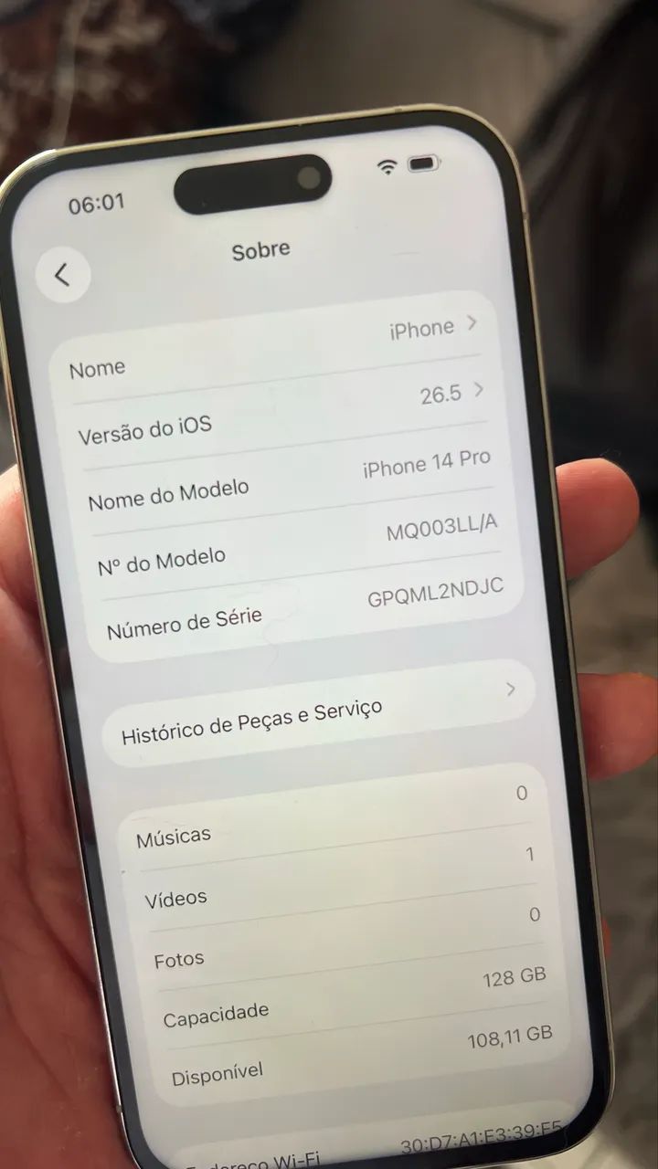 iPhone 14 Pro 128 branco - Foto 3