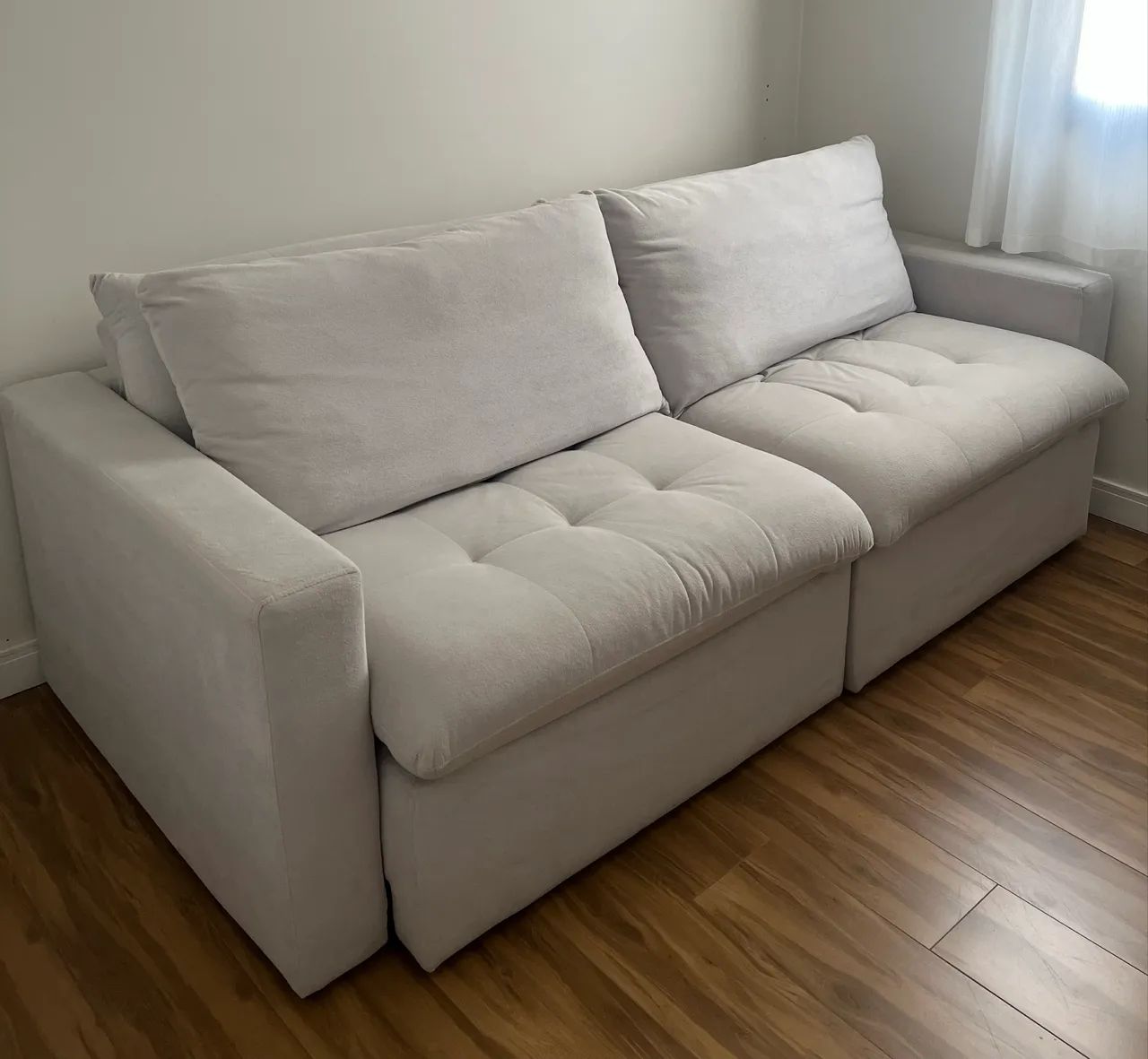 Sofá Cama Cinza claro (2,30 m) 